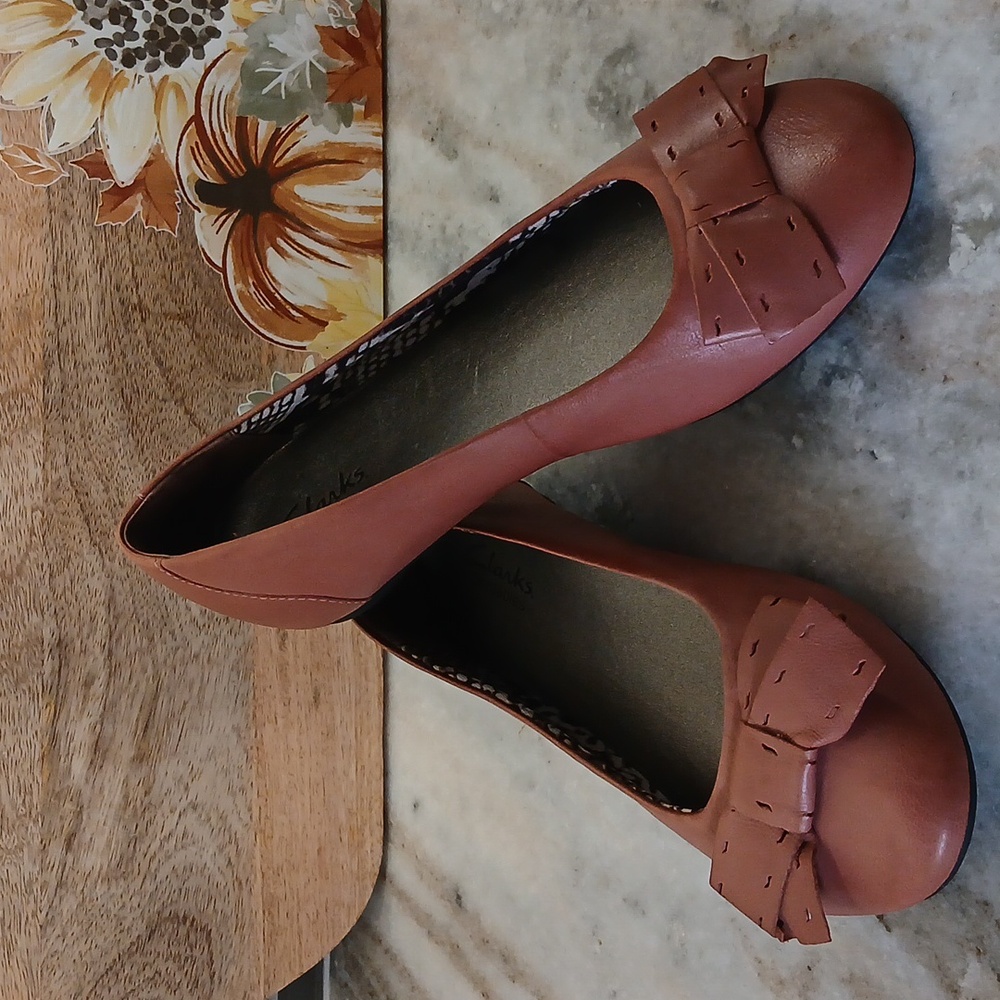 Excellent condition, soft leather, Cark's bendable ballett flats